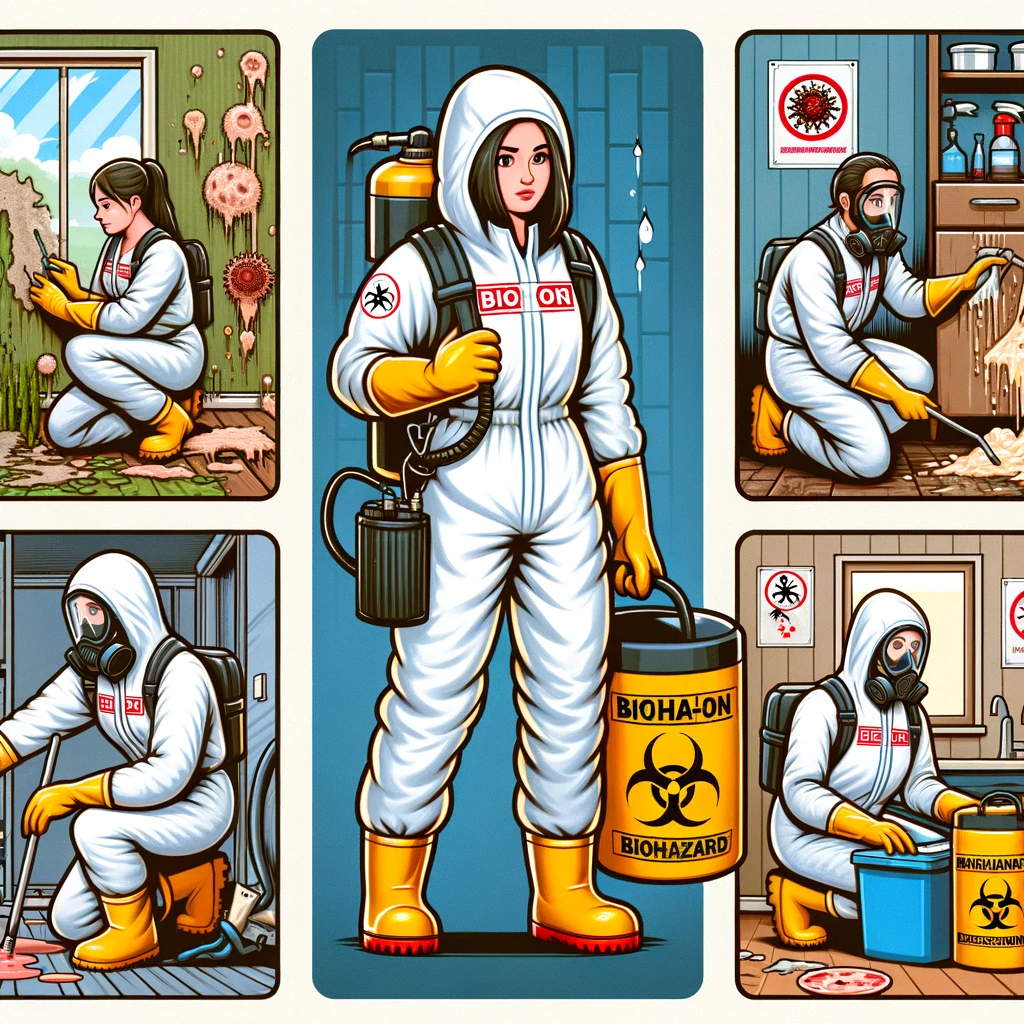 Mold Services UAE is analyzing for potential mold on a room