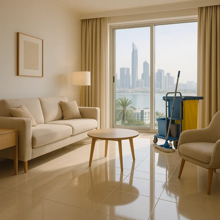 A spotless Abu Dhabi home after professional deep cleaning service