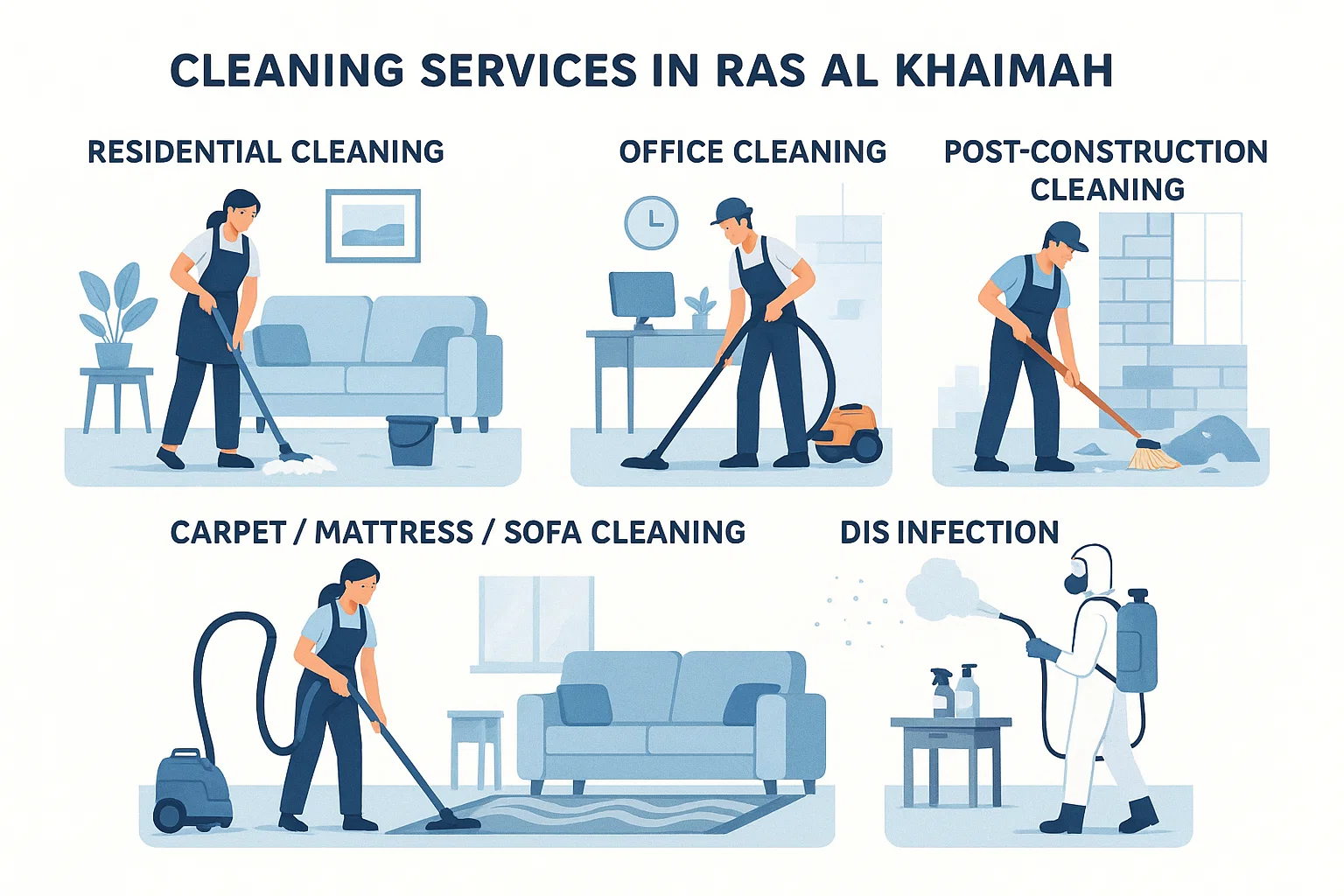Cleaning services in RAK range from residential to deep disinfection—know what fits your needs best