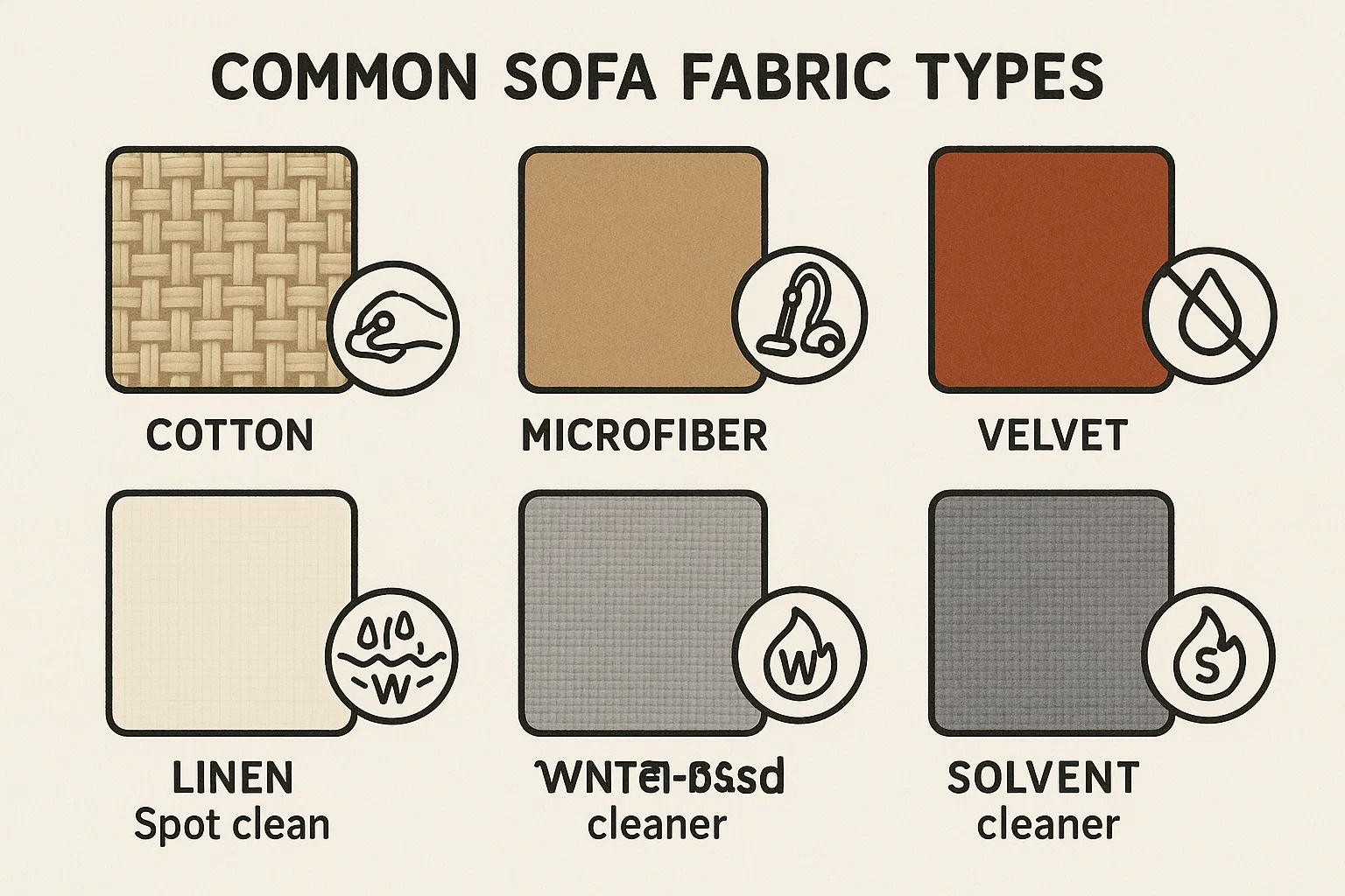 Know your sofa fabric and how to clean it properly for best results
