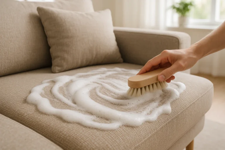 Professional sofa fabric cleaning restores beauty and freshness to your favorite furniture