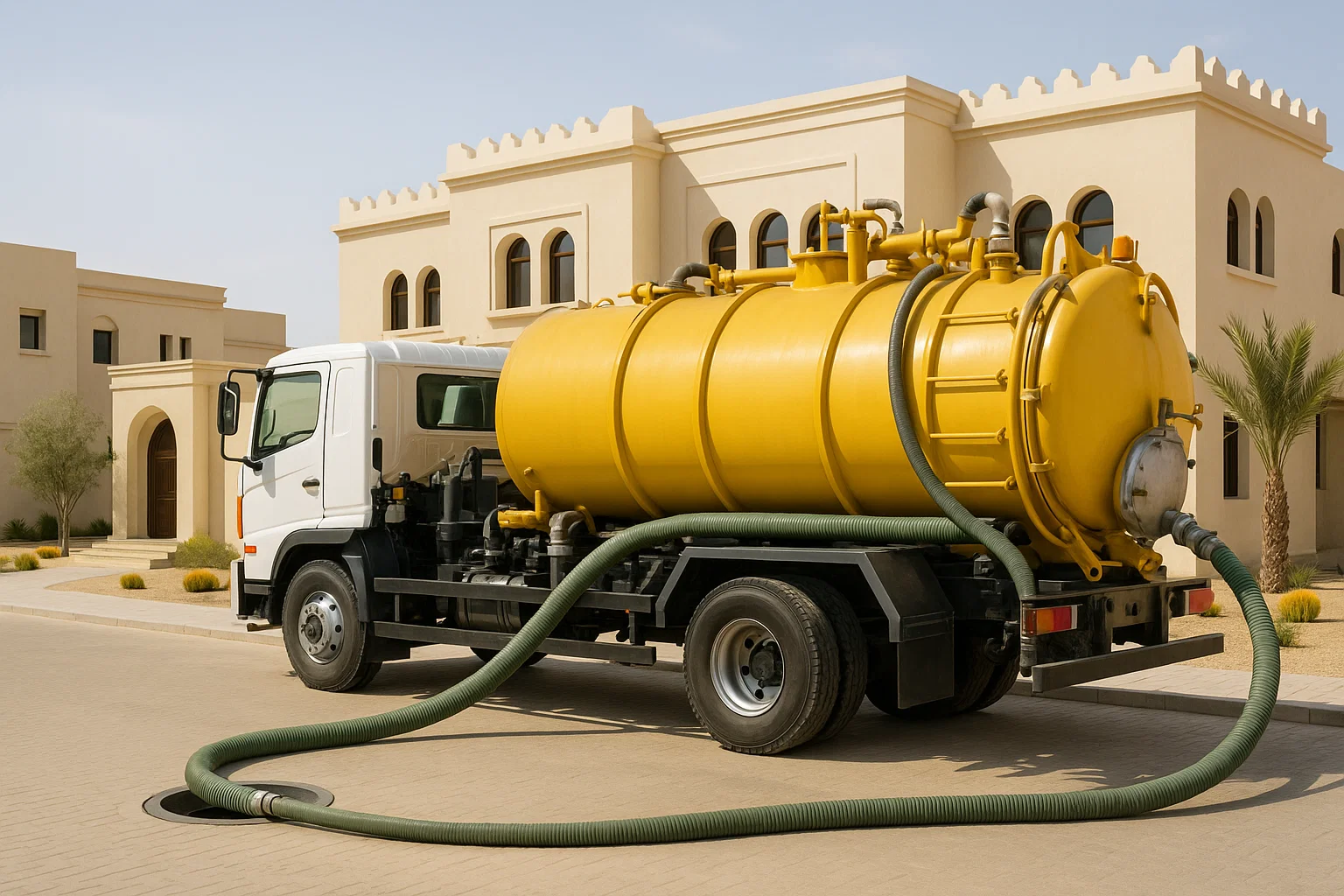 Sewage tank cleaning service in action — keeping your home safe, clean, and compliant with UAE hygiene standards