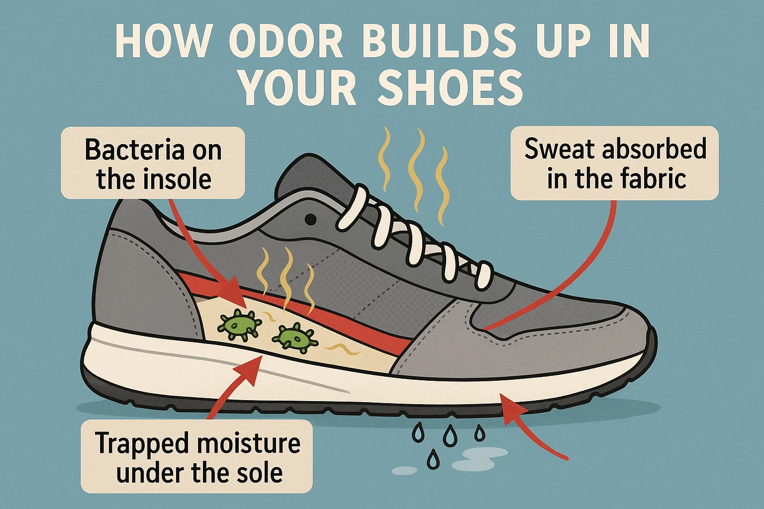 Understanding the source of shoe odors is the first step to treating them right -
