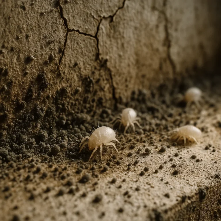 Mold mites thrive in damp, moldy environments—often unnoticed until it’s too late.