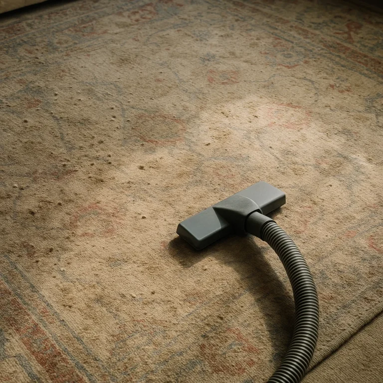 A dusty carpet in need of deep cleaning in Abu Dhabi