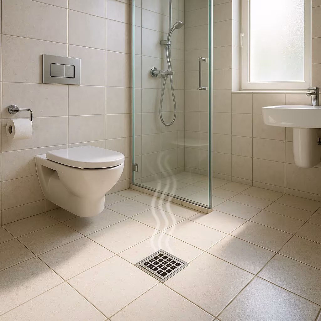 Bathroom drains can smell like sewage if left untreated