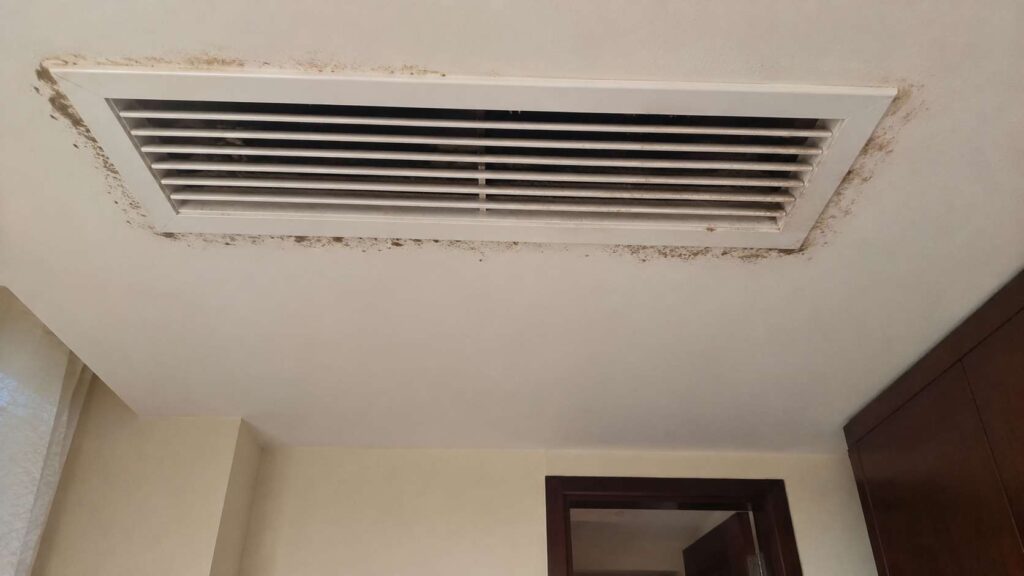 mold growth near ac vent